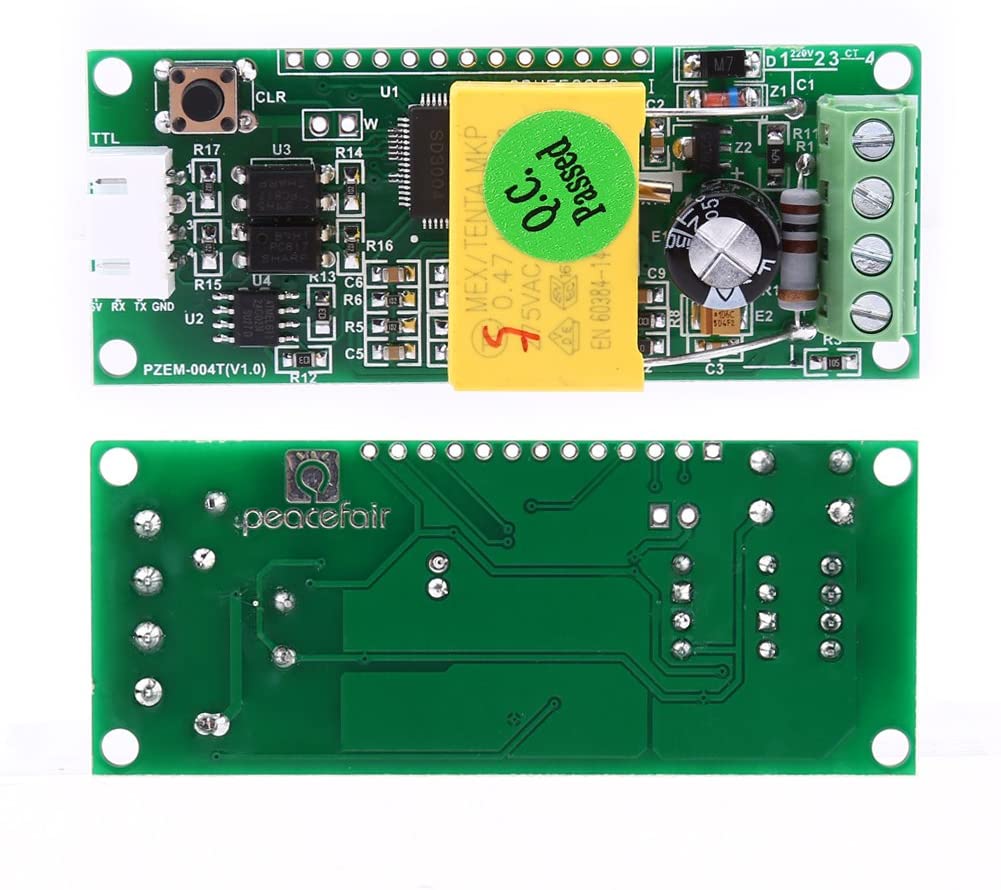 Compteur courant PZEM-004T 0-100A 80-260V AC