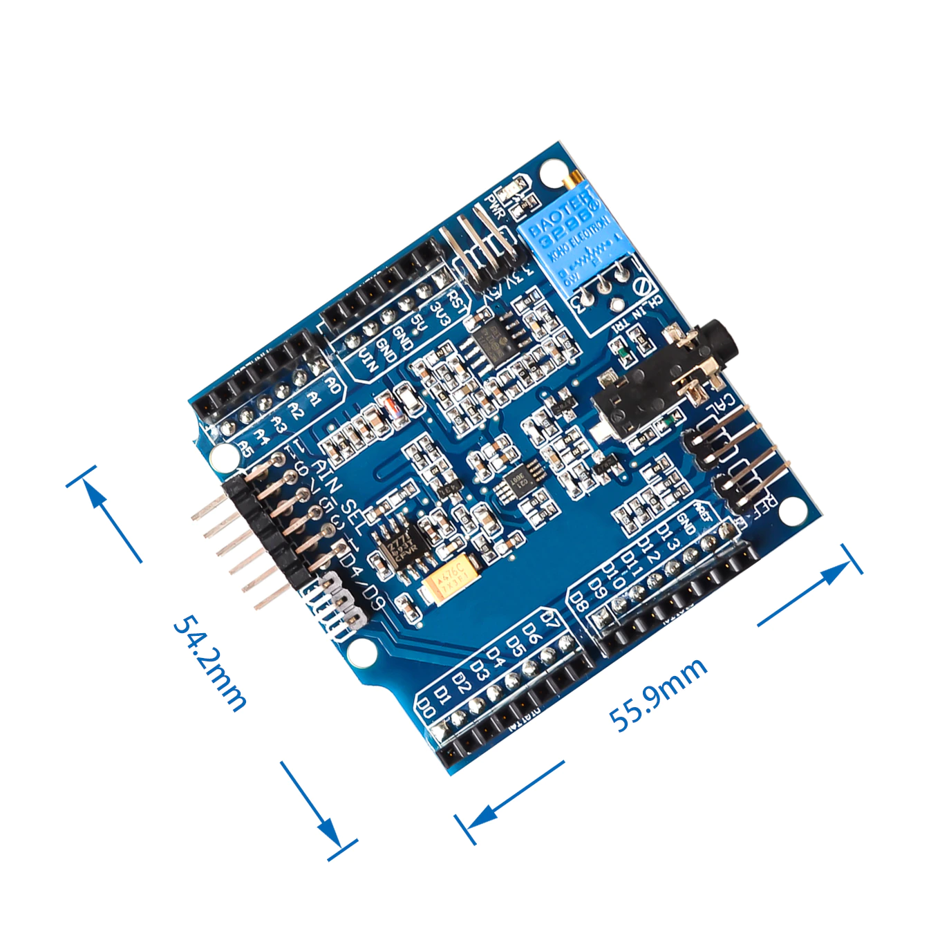 Bouclier ECG/EKG/EMG avec câbles et électrodes pour Arduino