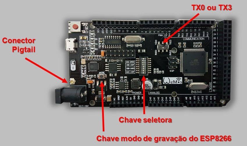 arduino mega 2560 avec wifi intégré - esp8266