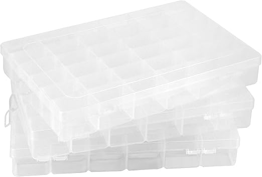 boites de rangement à 40 compartiments - En plastique transparent 750*250 mm