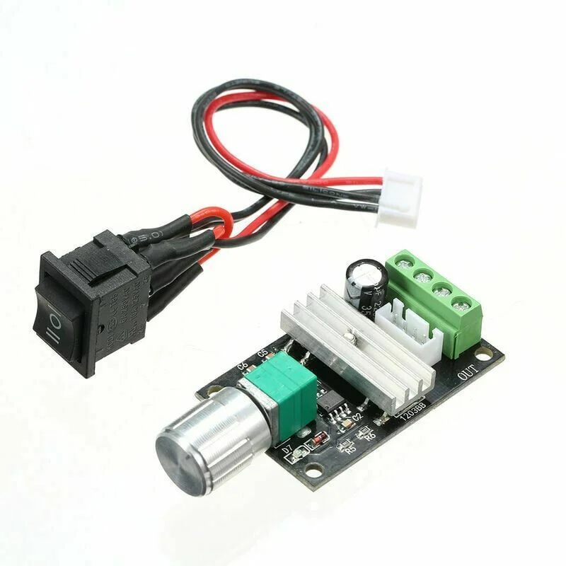 Régulateur vitesse moteur DC 6V-28V 3A avec Commutation