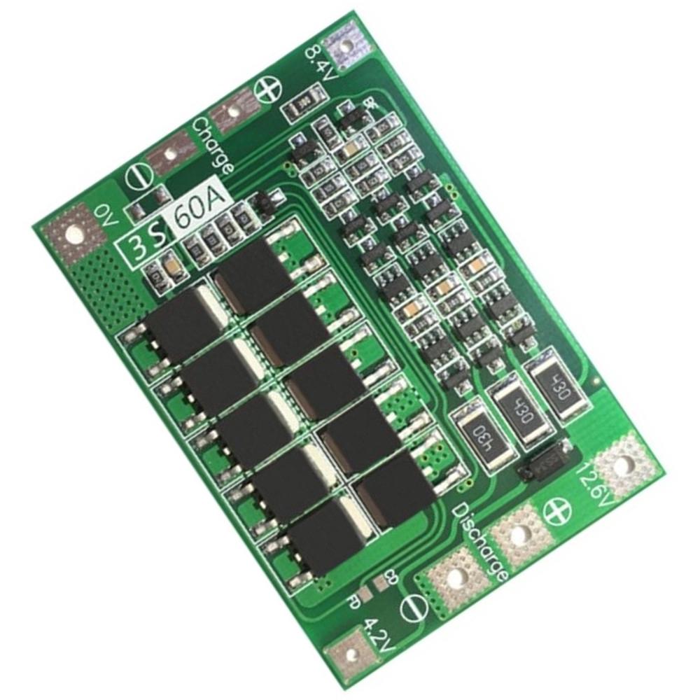 BMS 3s 60A chargeur batterie Lithium-ion 18650