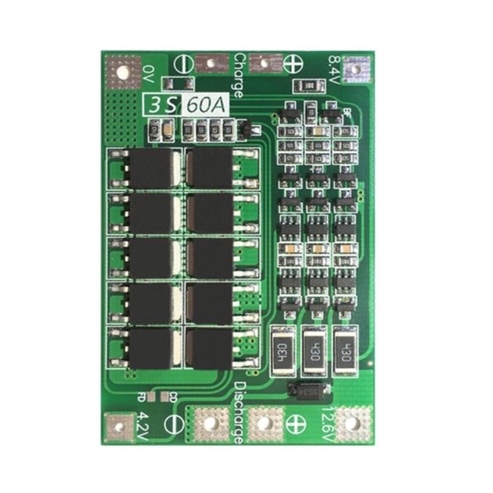 BMS 3s 60A chargeur batterie Lithium-ion 18650