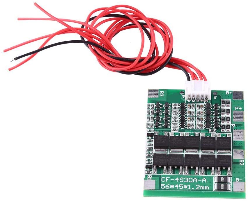 BMS 4s 30A chargeur batterie Lithium-ion 18650 + cable