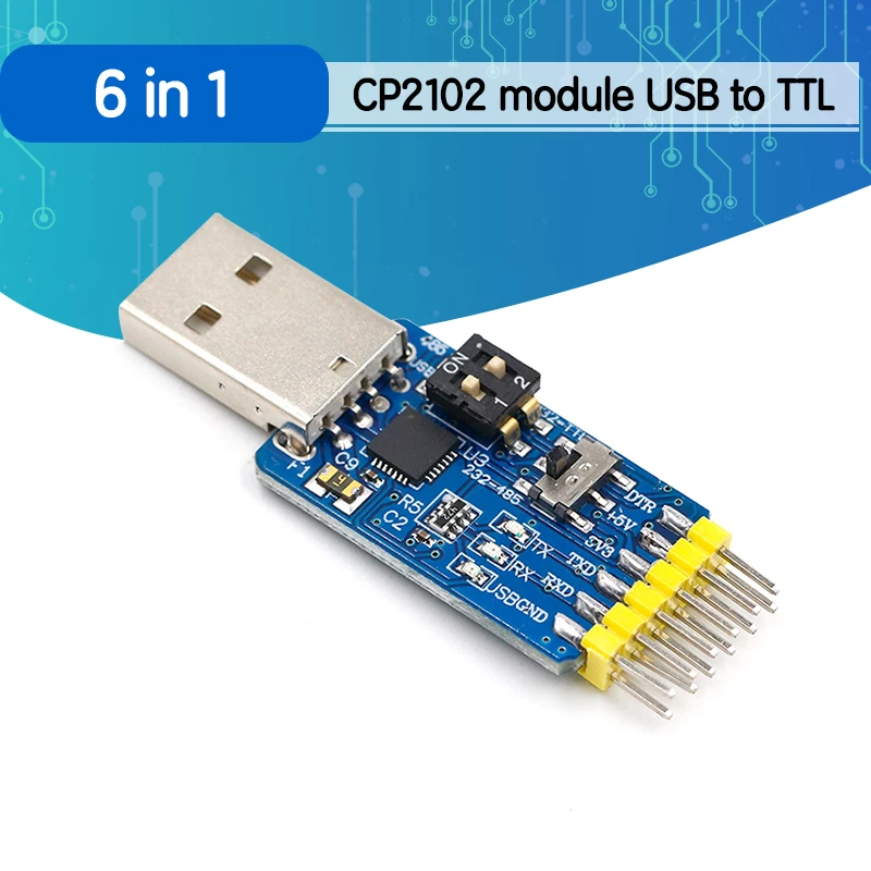 convertisseur  USB TTL cp2102 6 en 1