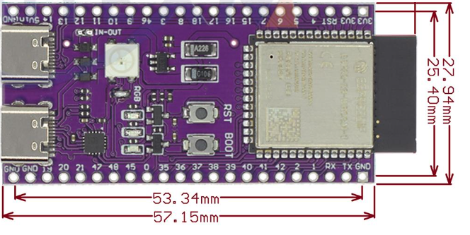 carte de développement DevKitM ESP32-S3 N16R8