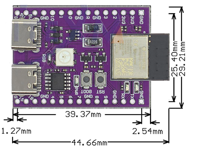 carte de développement ESP32 ESP32-C3 Dual USB