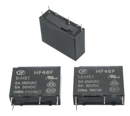 Relais HF46F 5V 12V 24V 5A
