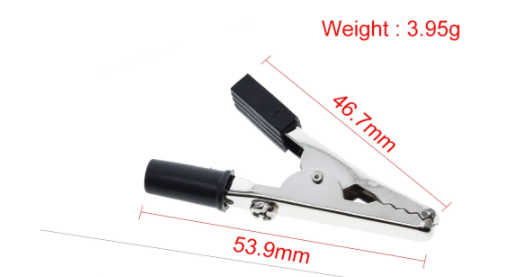 Pince Crocodile isolée en plastique longueur 52mm