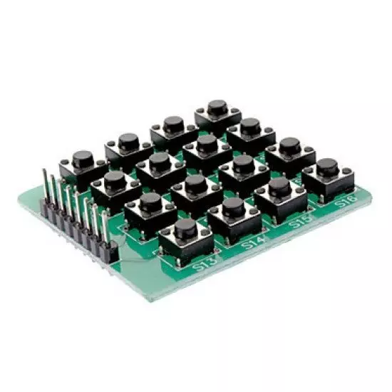 CLAVIER 4X4 AVEC BOUTONS POUSSOIRS