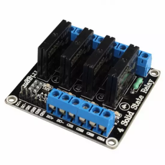 Module de relais é semi-conducteurs, 1 2 4 8 canaux 5V DC, SSR AVR DSP de bas niveau 250V 2A
