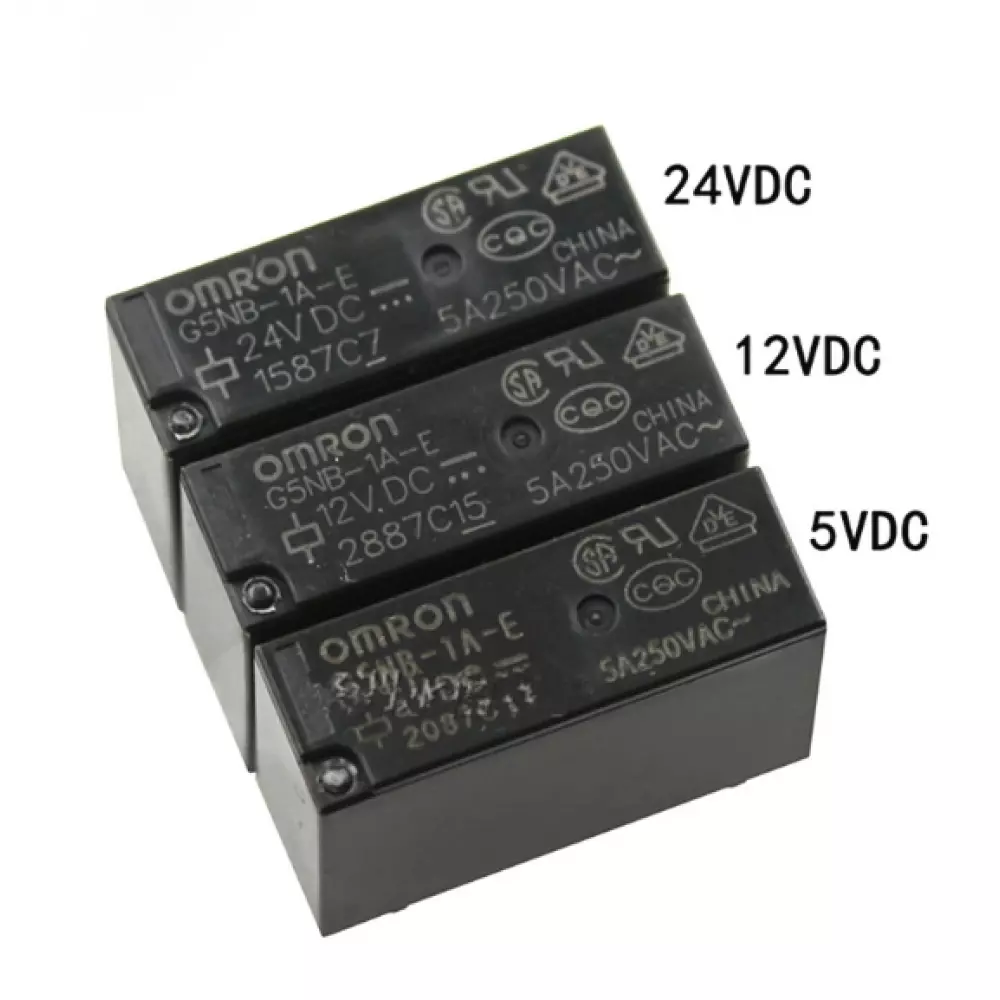 RELAIS OMRON G5NB-1A-E-  5VDC 12VDC 24VDC  5A 250VAC 4 pattes