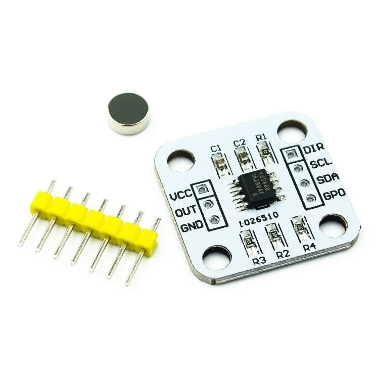 Capteur de Mesure d'Angle à Induction Magnétique Encodeur magnétique AS5600 , 12 Bits
