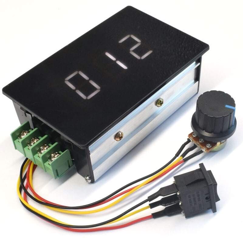 Régulateur de vitesse de moteur à affichage, DC DC6-60V, PWM 15A MAX 20A avec Fonction de Commutation