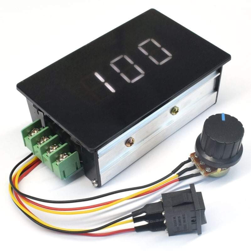Régulateur de vitesse de moteur à affichage, DC DC6-60V, PWM 15A MAX 20A avec Fonction de Commutation