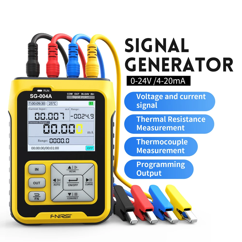 FNIRSI SG-004A – générateur de Signal multifonctionnel, courant analogique 4-20mA, résistance à la tension, transmetteur de Thermocouple
