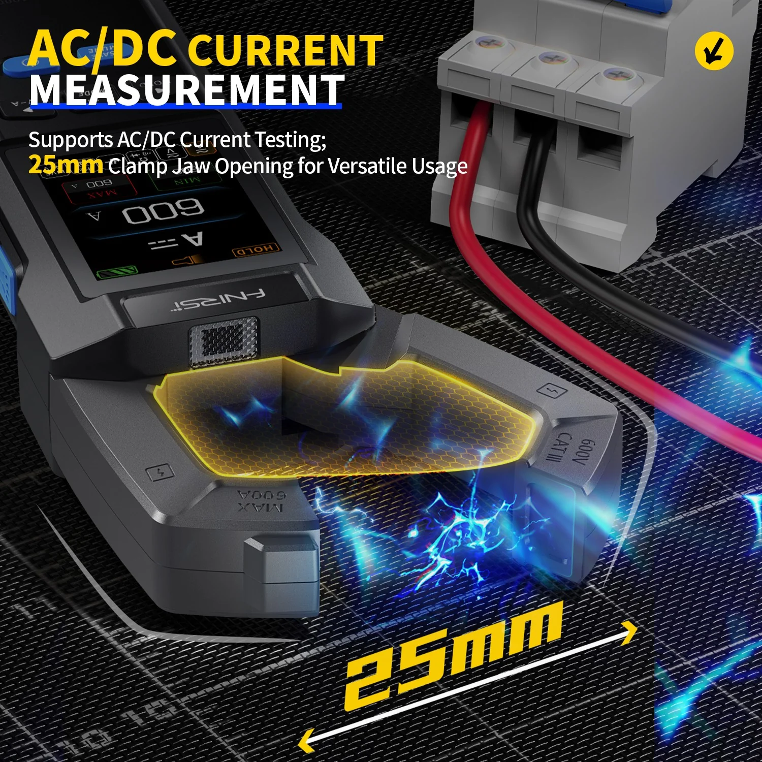 Pince Multimètre Numérique FNIRSI® DMC-100 DC AC Courant Tension
