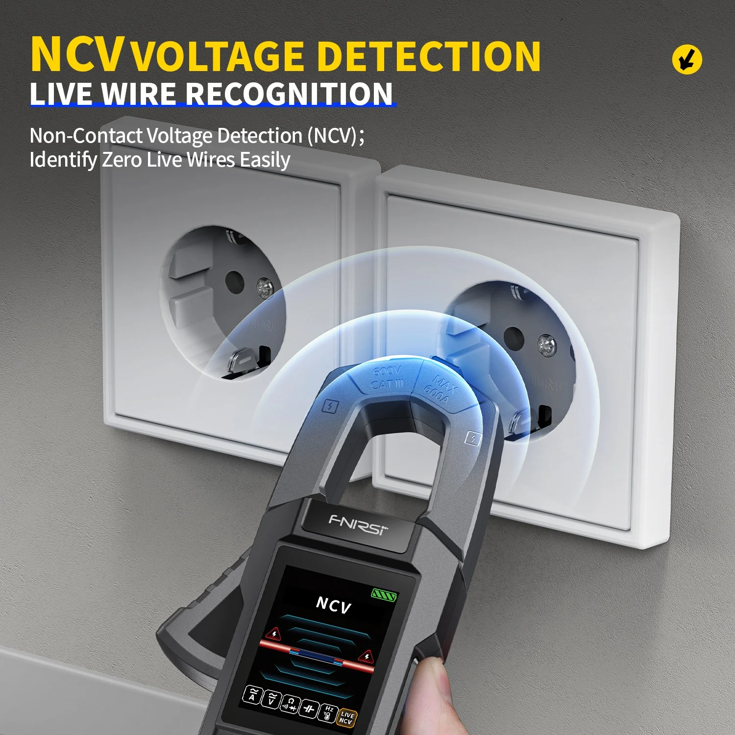Pince Multimètre Numérique FNIRSI® DMC-100 DC AC Courant Tension