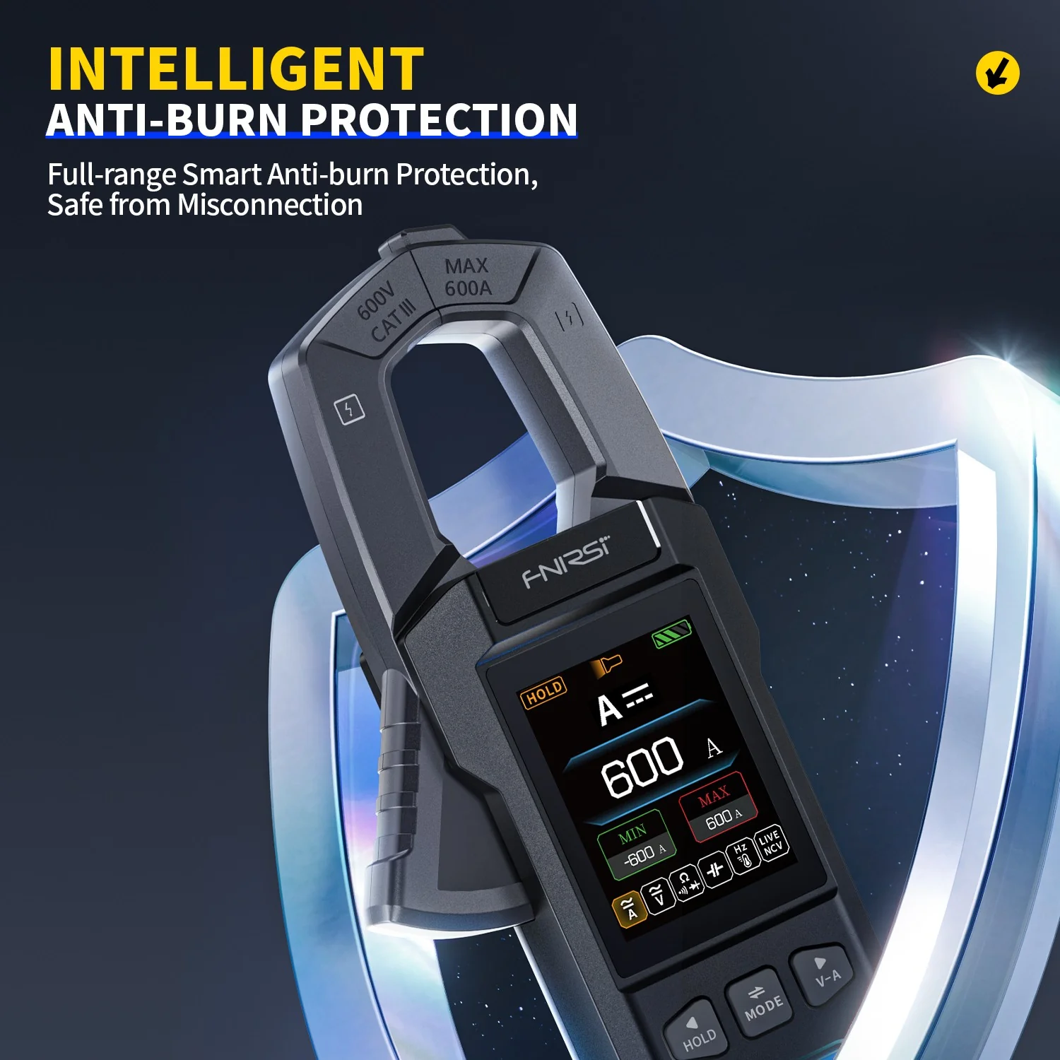 Pince Multimètre Numérique FNIRSI® DMC-100 DC AC Courant Tension