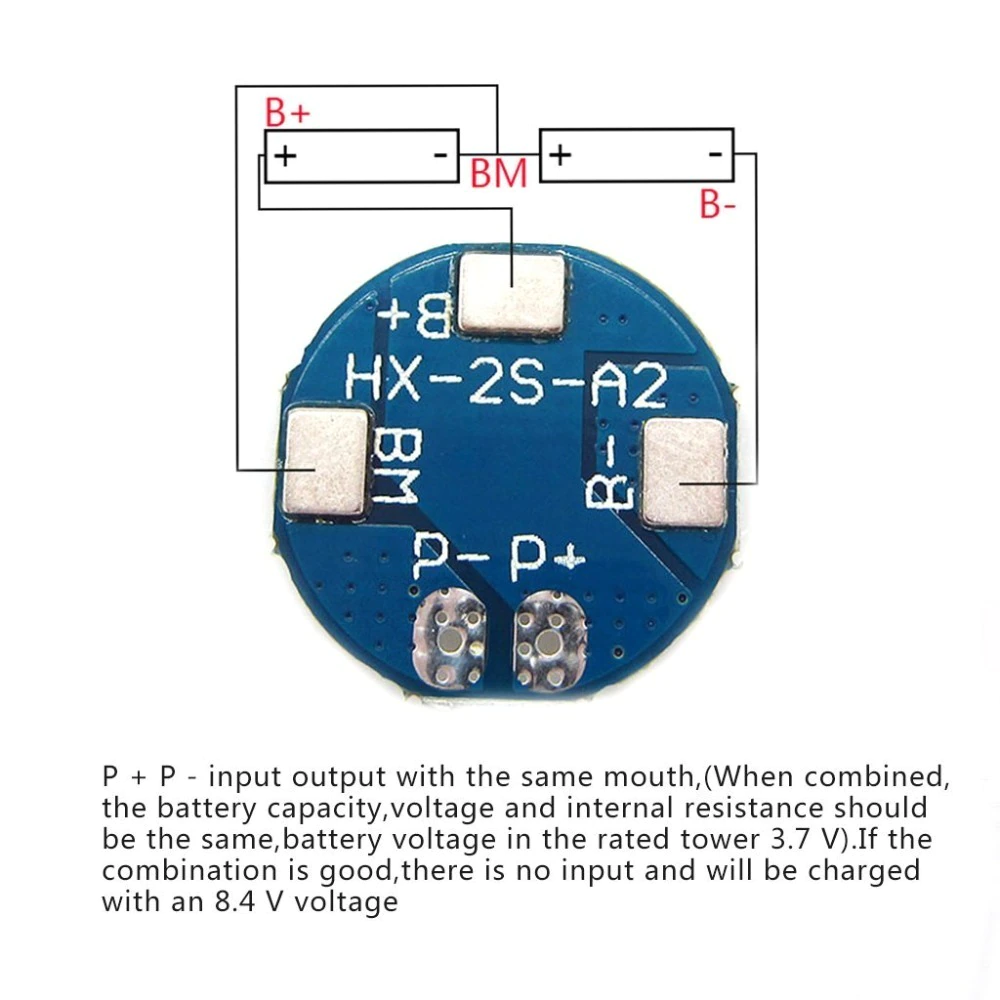 carte BMS 2s 5A 18650 Li-ion Lithium battery