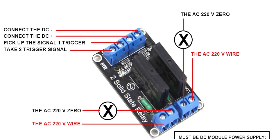 Module de relais é semi-conducteurs, 1 2 4 8 canaux 5V DC, SSR AVR DSP de bas niveau 250V 2A