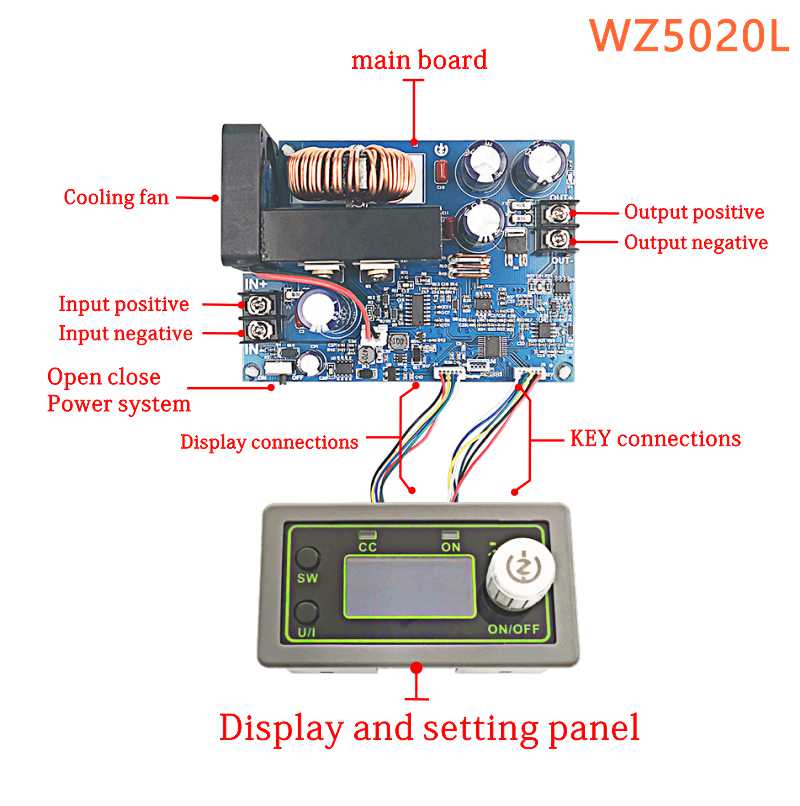 Module d'alimentation tension et courant réglables WZ5012L 12A/20A/30A