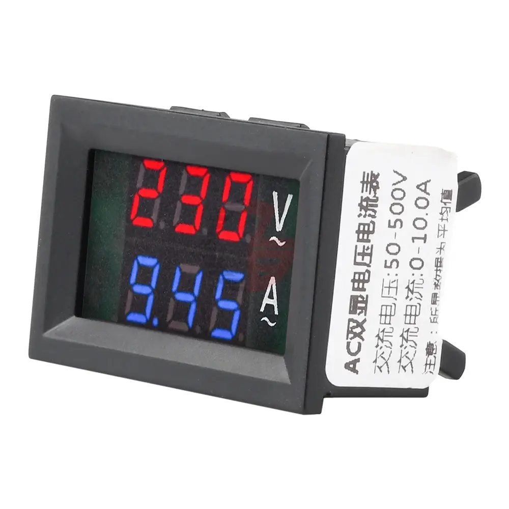Voltmètre numérique AC 50-500V, 100a, + ampèremètre.