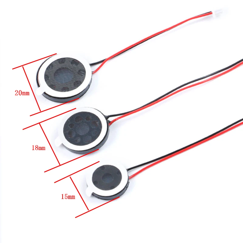 Haut-parleur rond 8 Ohm 1W ,15mm, 18mm, 20mm