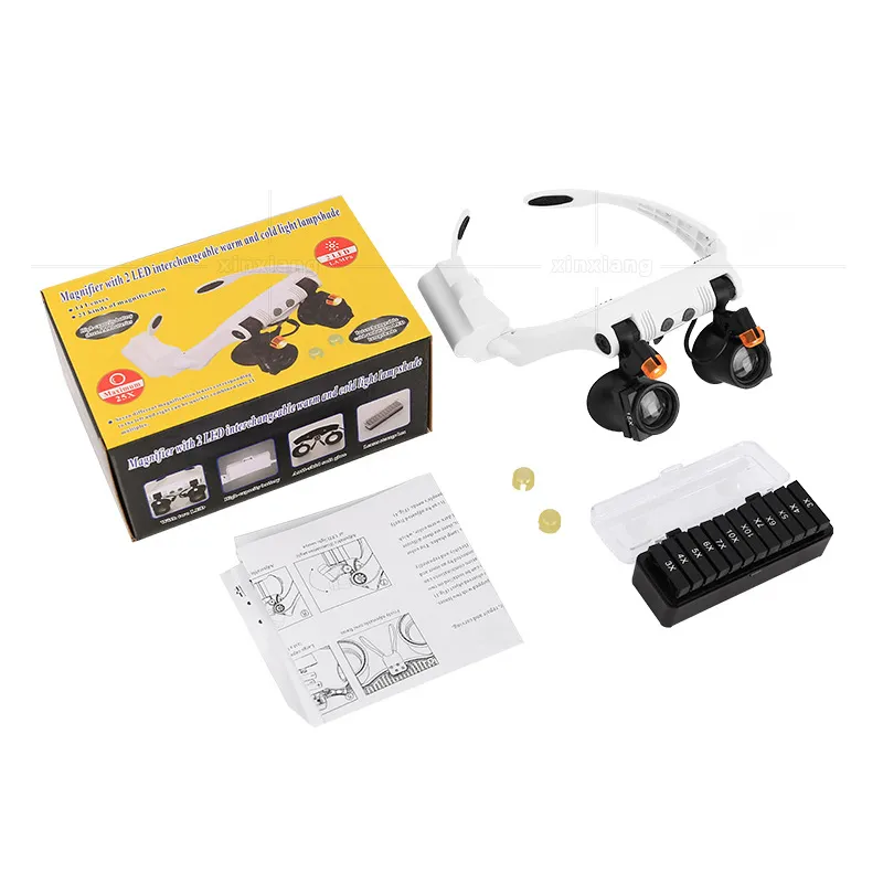 LOUPE interchangeable 2LED lamp Magnifier 32521