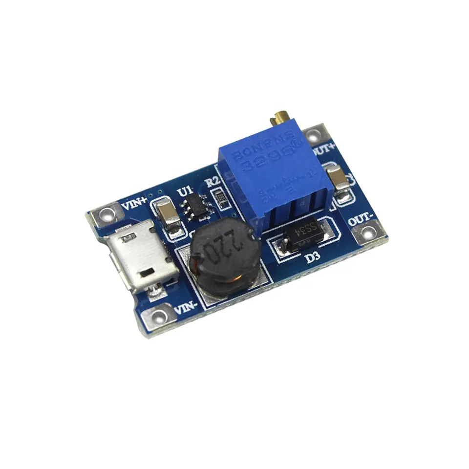 Module de Élévateur DC-DC 2A  MT3608  5 V ~ 28 V  TO  2V  ~  24V