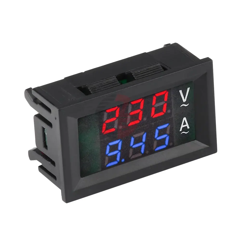 Voltmètre numérique AC 50-500V, 100a, + ampèremètre.