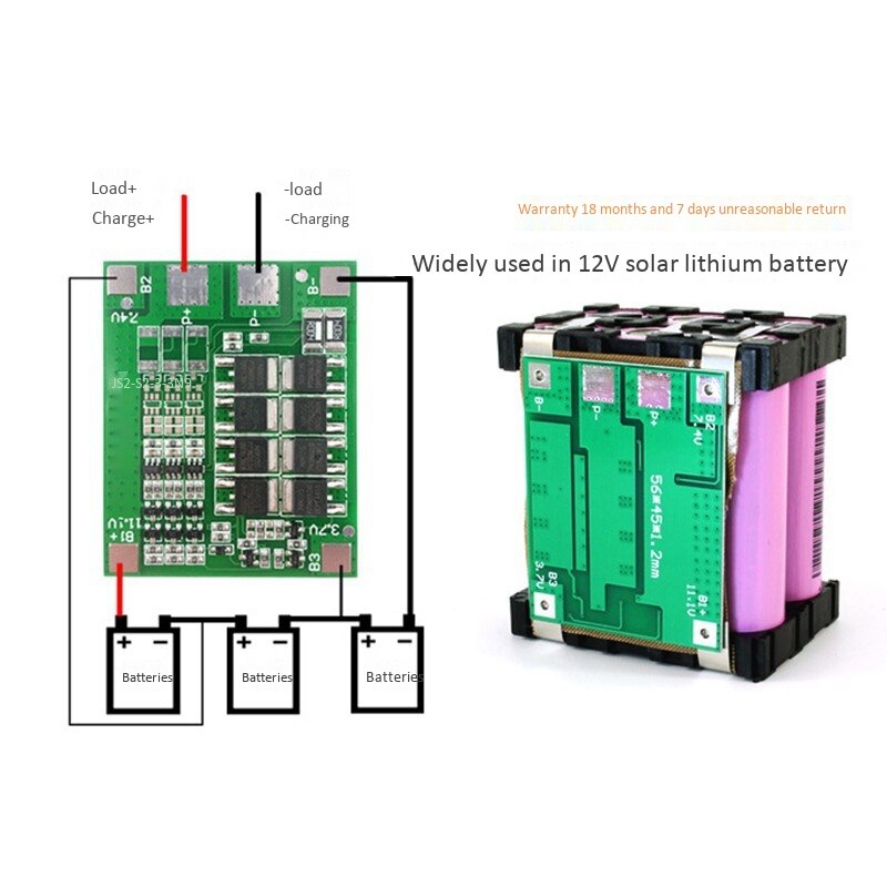 BMS 3s 25A chargeur batterie Lithium-ion 18650
