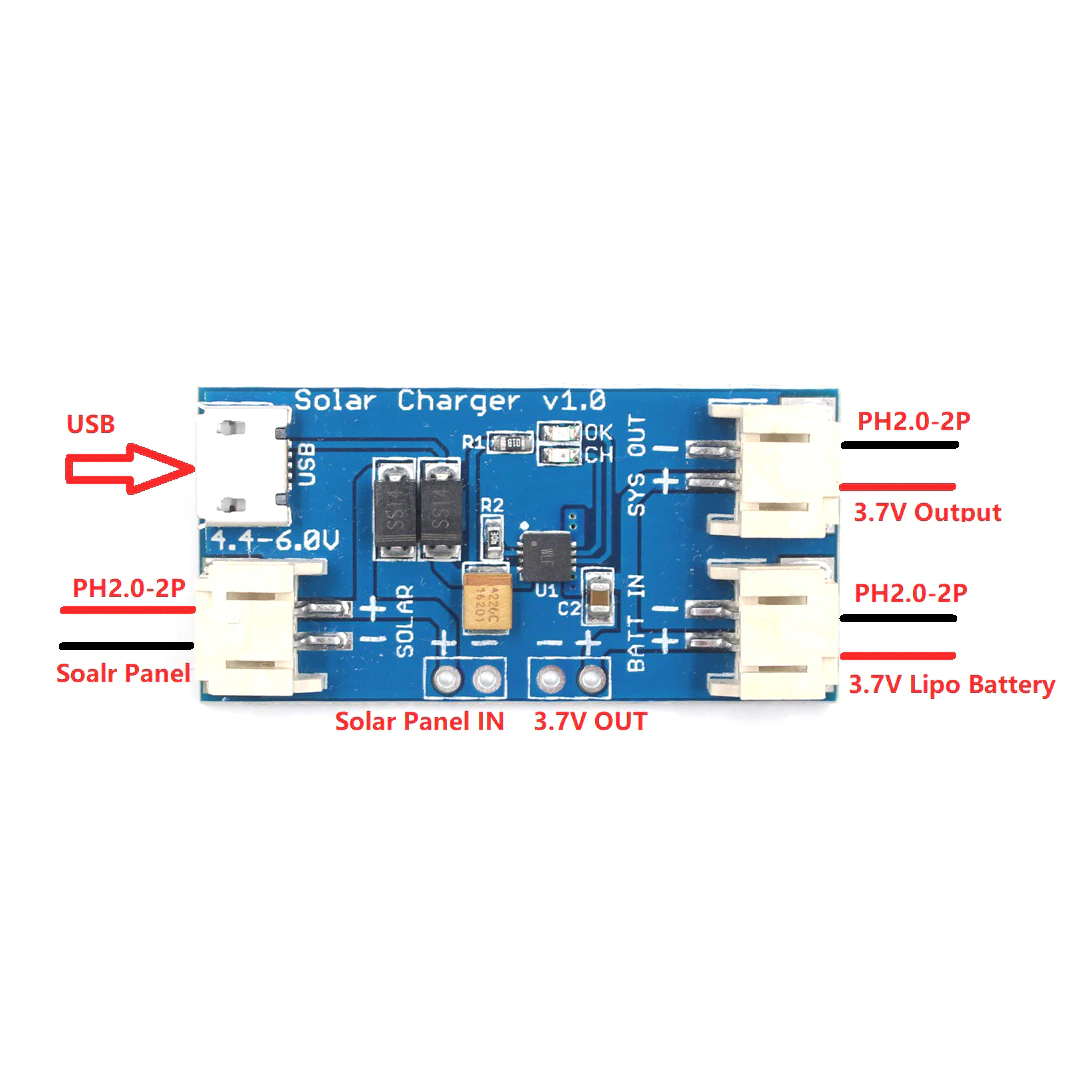 CN3065 Module de charge solaire de batterie Lithium 4,4-6 V TO 3.7V