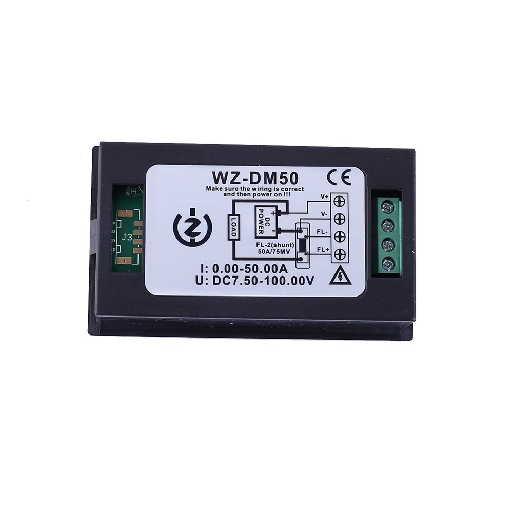 WZ-DM20 /50 /100 Voltmètre, ampèremètre, 100V , 20 A 50 A 100 A, compteur d'énergie électrique