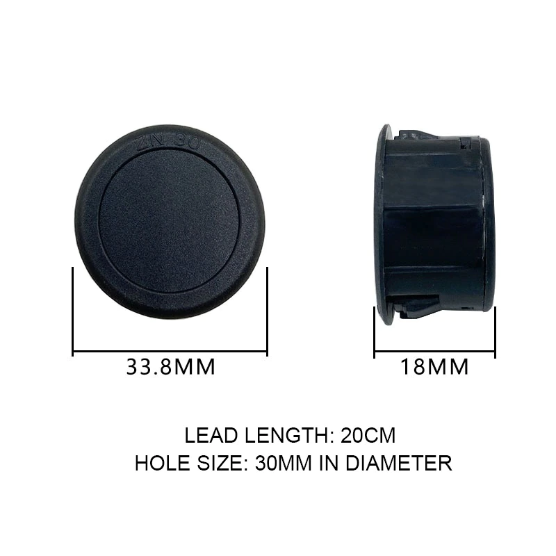 Voltmètre Numérique Circulaire LED À Deux Fils DC5-100V