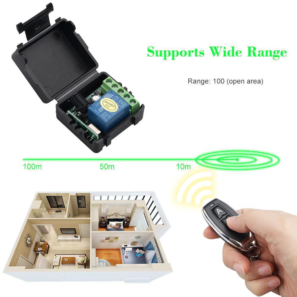 module relais émetteur-récepteur rf RF 433 Mhz