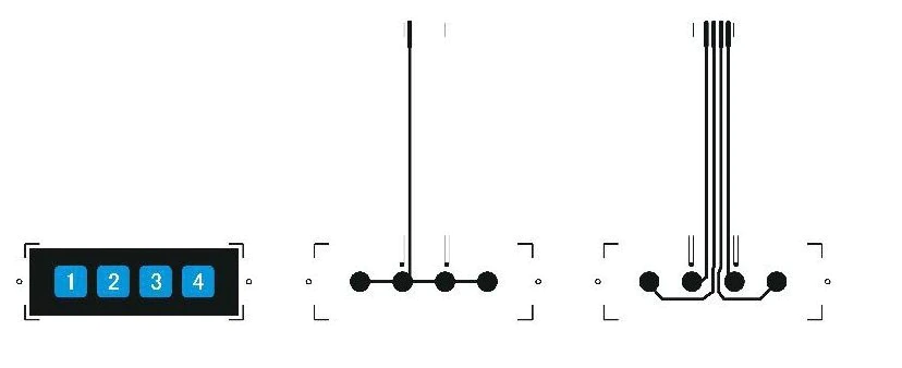 Clavier matriciel 1x4