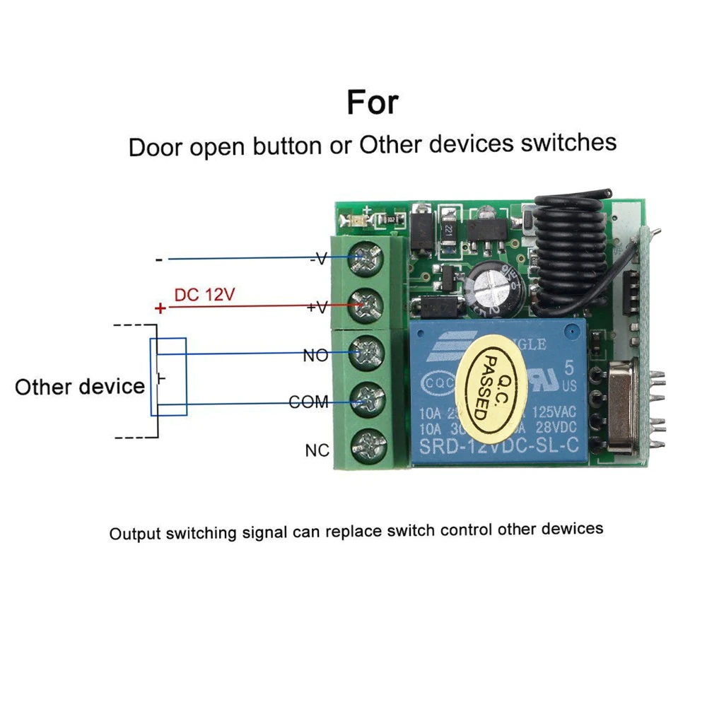 module relais émetteur-récepteur rf RF 433 Mhz