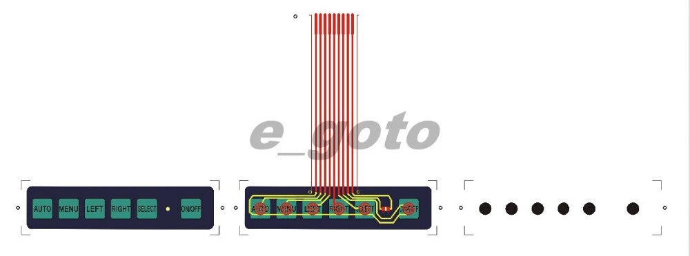 CLAVIER AUTO 1 * 6 TOUCHES