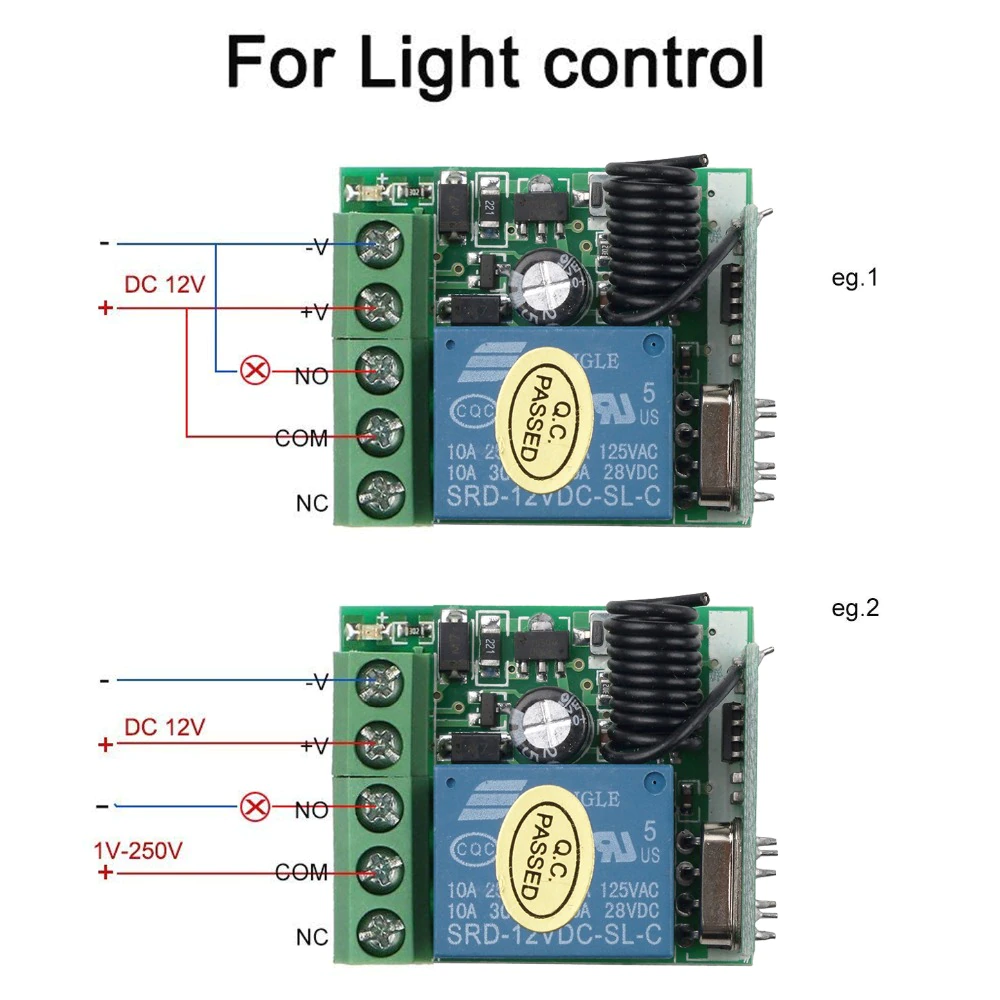 module relais émetteur-récepteur rf RF 433 Mhz