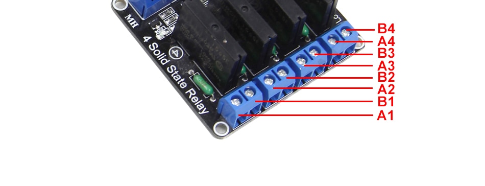 Module de relais é semi-conducteurs, 1 2 4 8 canaux 5V DC, SSR AVR DSP de bas niveau 250V 2A