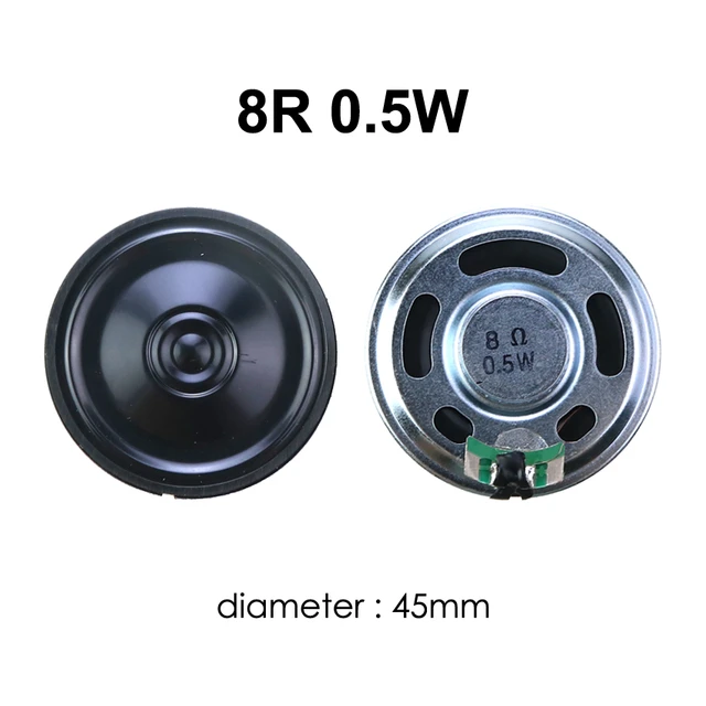 Haut parleur diamètre 45mm 8 Ohm 0.5 Watt