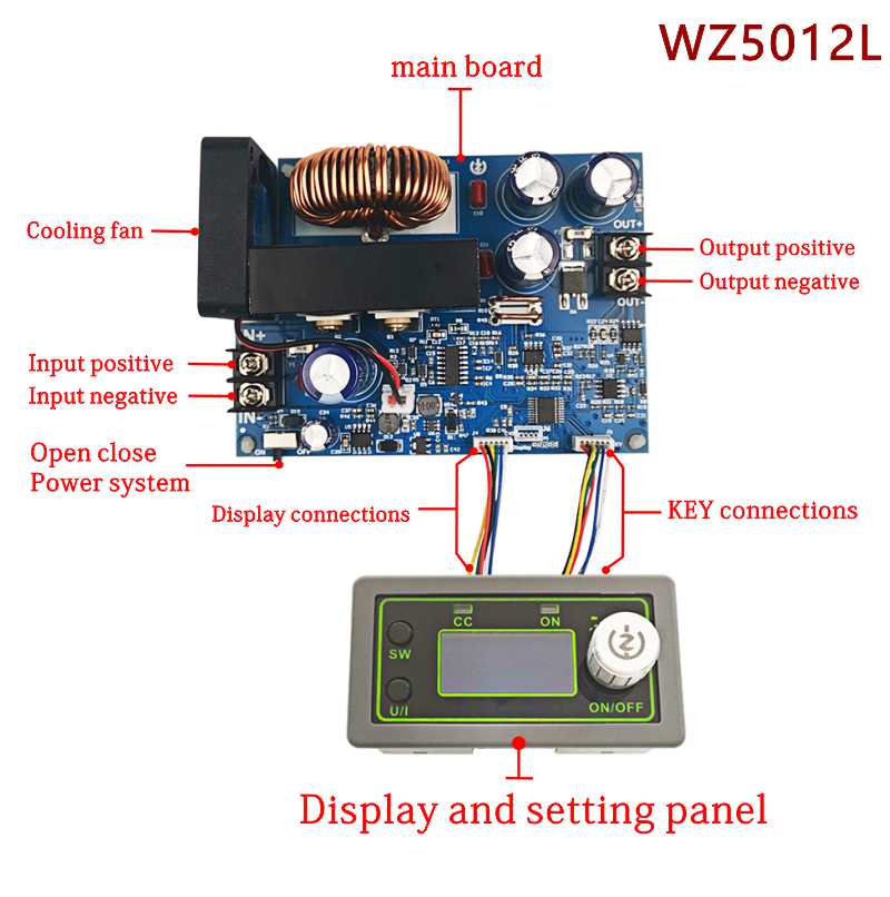 Module d'alimentation tension et courant réglables WZ5012L 12A/20A/30A