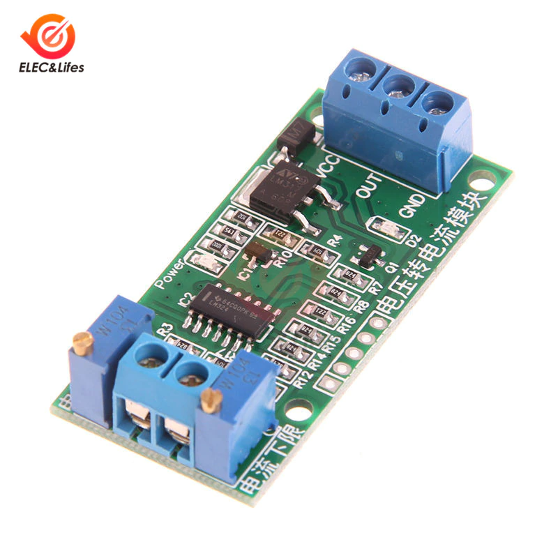 MODULE CONVERSION DE SIGNAL TENSION TO COURANT 0-5V To 4-20mA