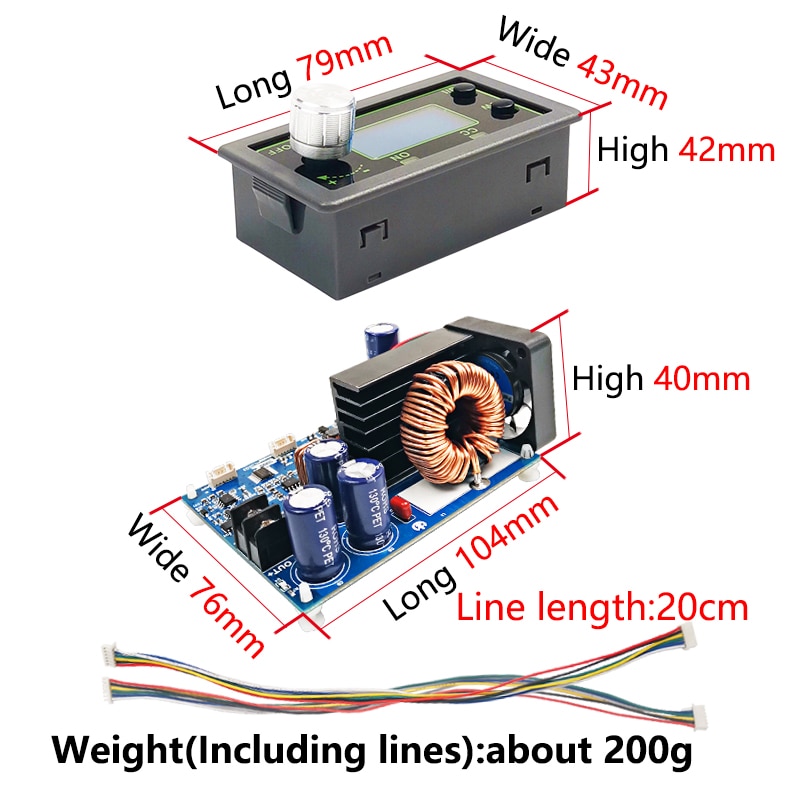 Module d'alimentation tension et courant réglables WZ5012L 12A/20A/30A