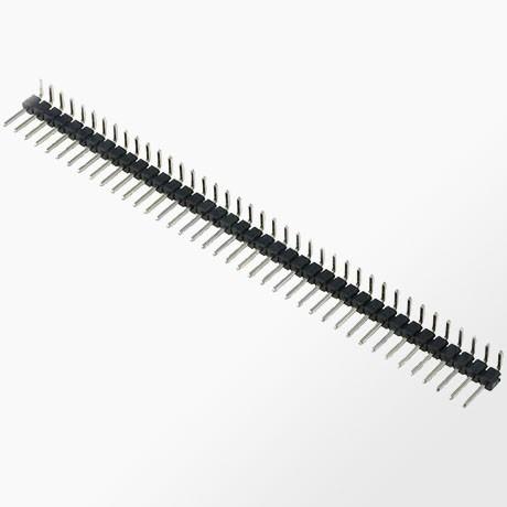 Connecteur PCB bande d'un tete male droit 90 degres 1 ranges  40 broches au pas de 2.54mm