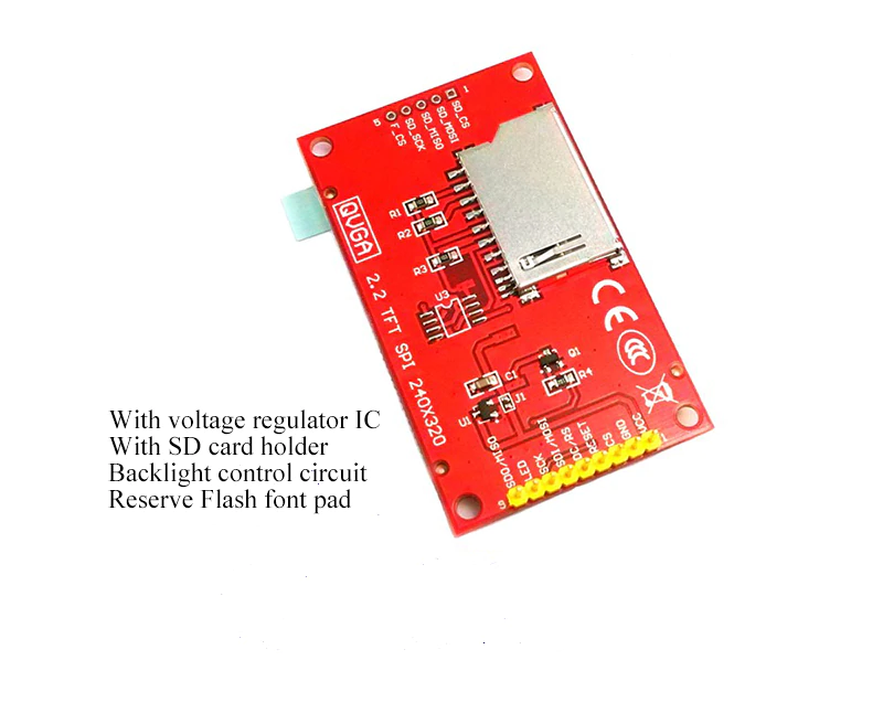 LCD TFT couleur 2.2 pouces