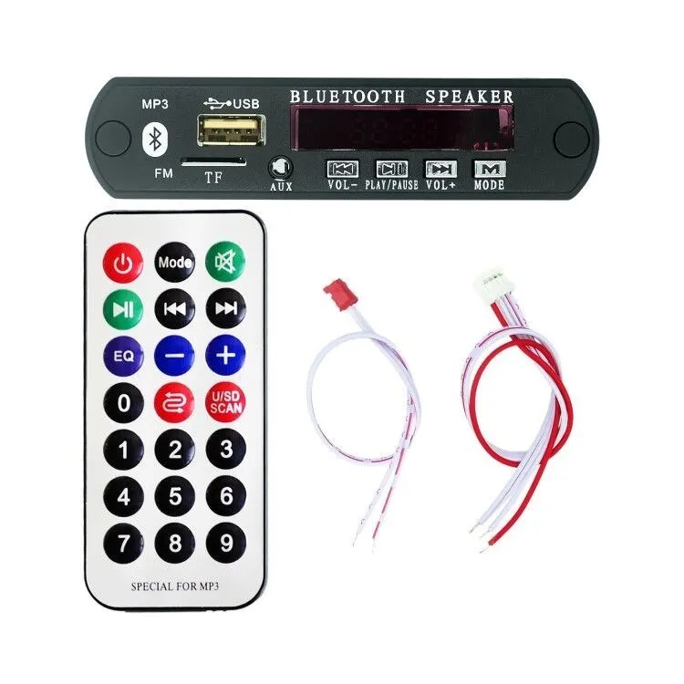 carte de décodage MP3 Bluetooth avec emplacement pour carte SD, USB, FM