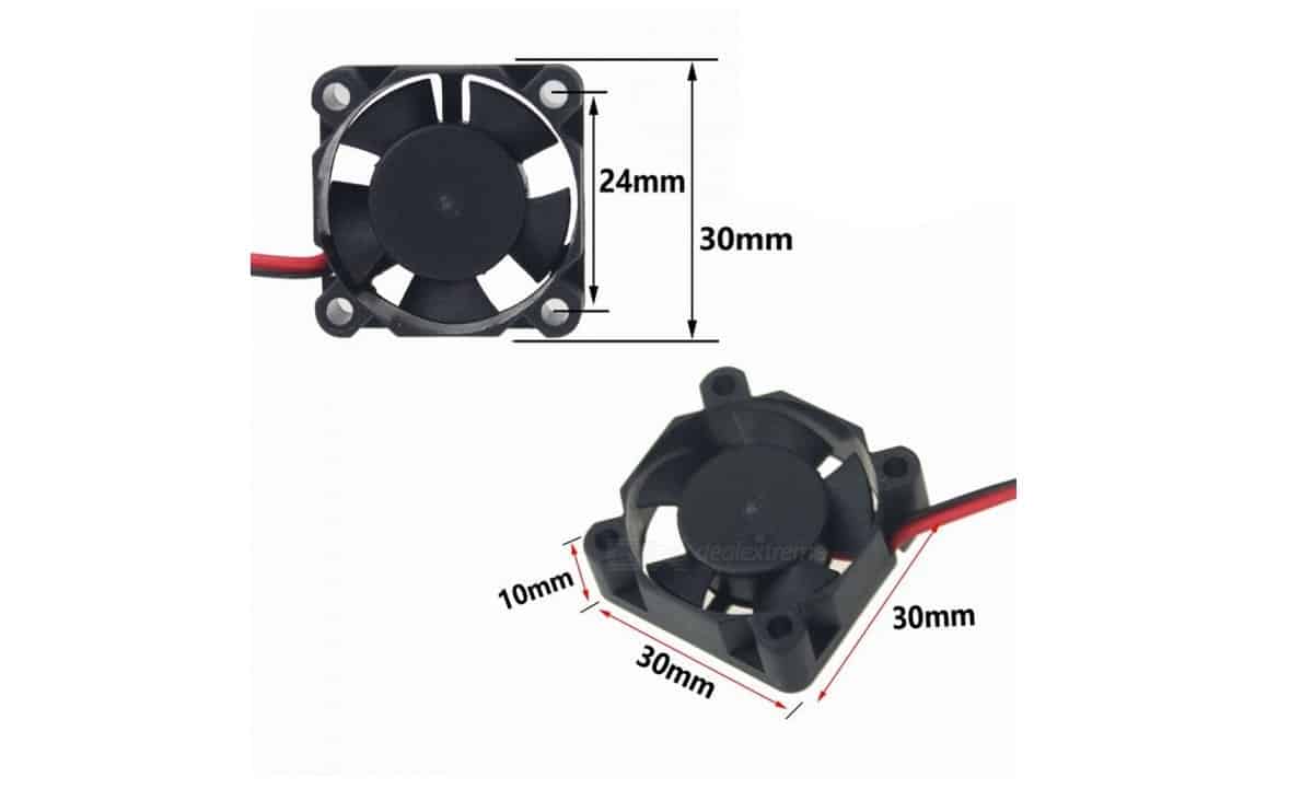 Ventilateur de refroidissement h DC12V taille: 60x60x10MM