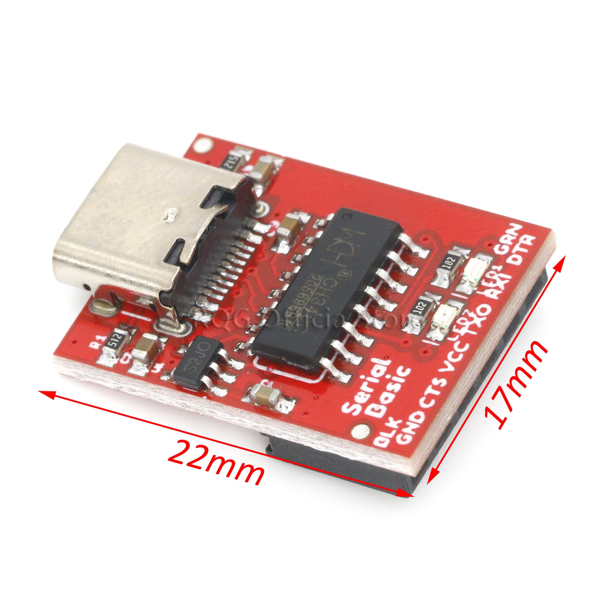 CONVERTISSEUR USB Type C a TTL Module CH340C